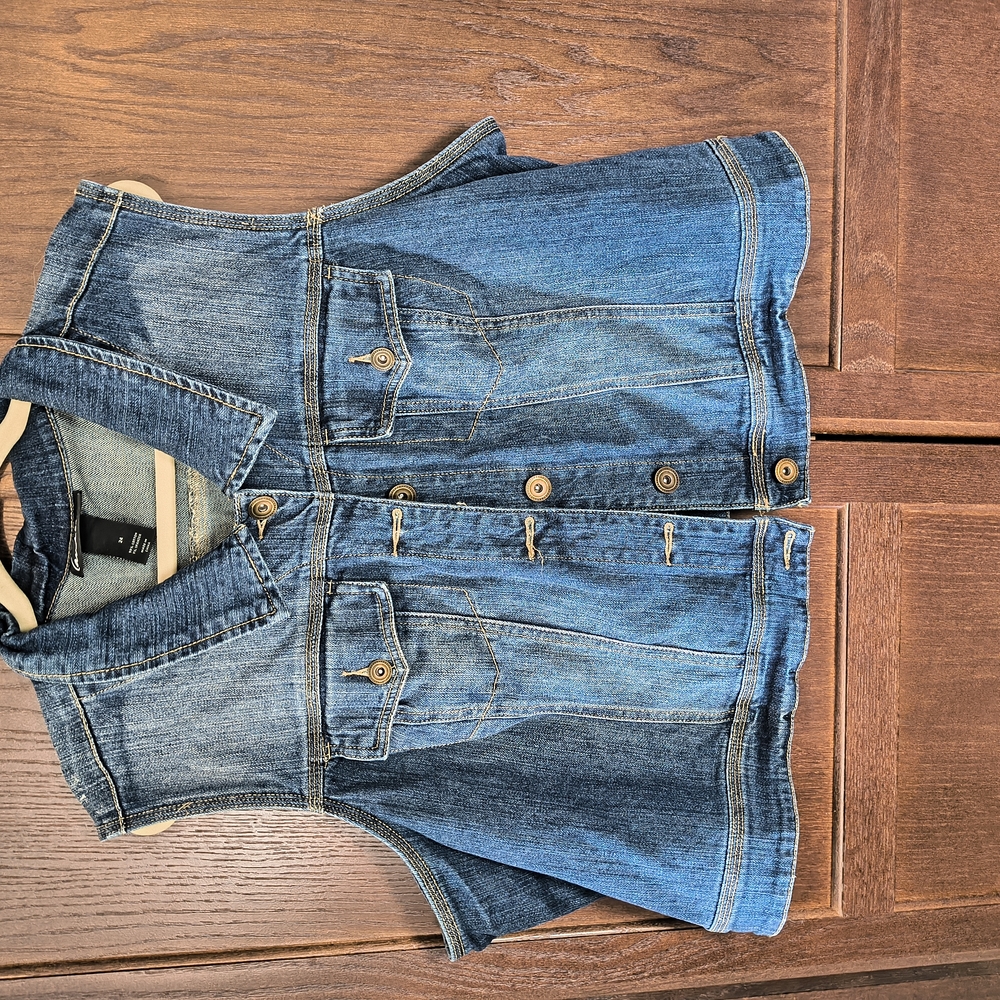 Lane Bryant Blue Denim Vest